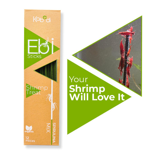 Kabadi Ebi Sticks - Spirulina - Shrimp Treats