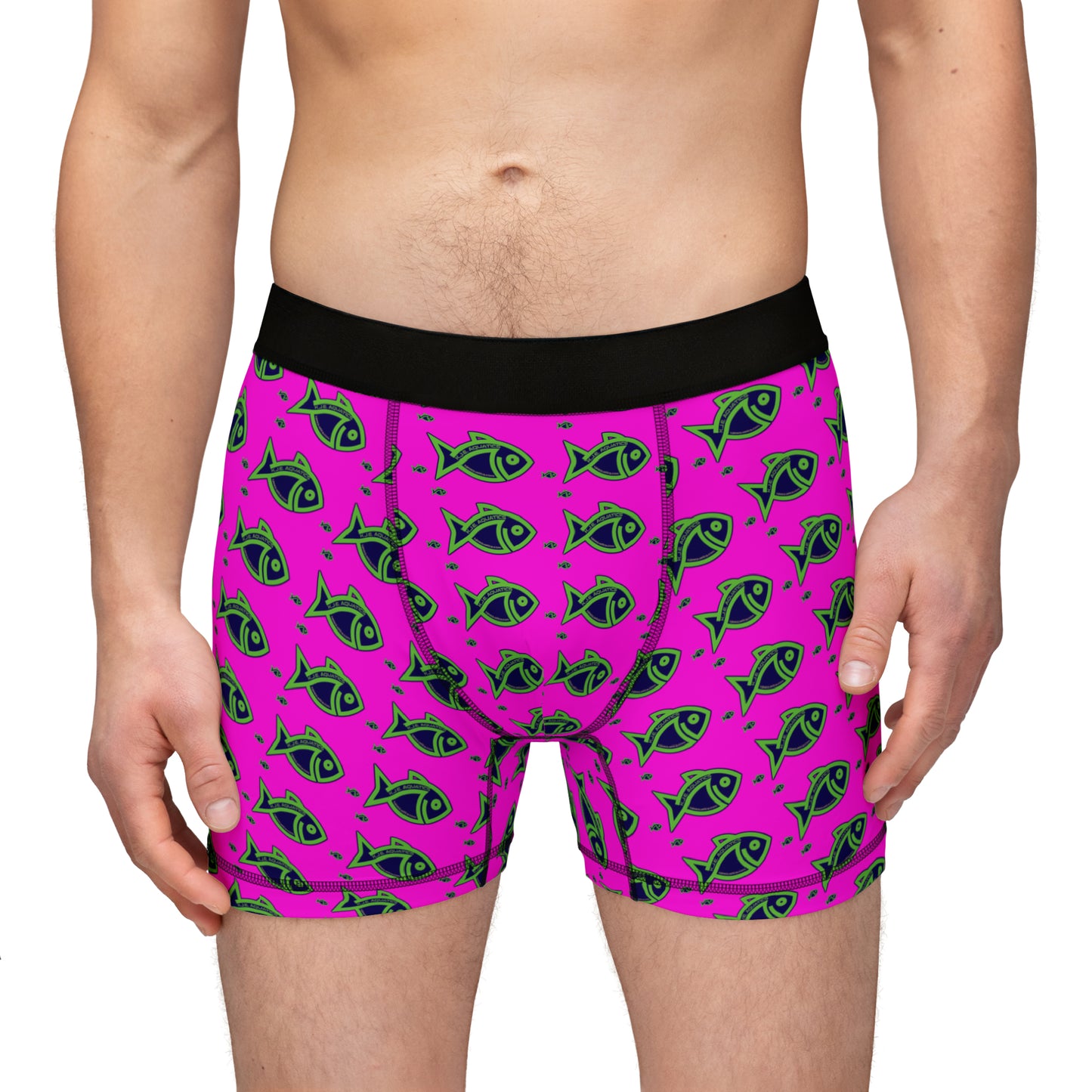 KJE tighty whities in Pink Men's Boxers (AOP)