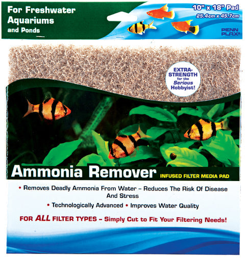Penn-Plax Ammonia Reducer Aquarium Fish Filter Media Pad