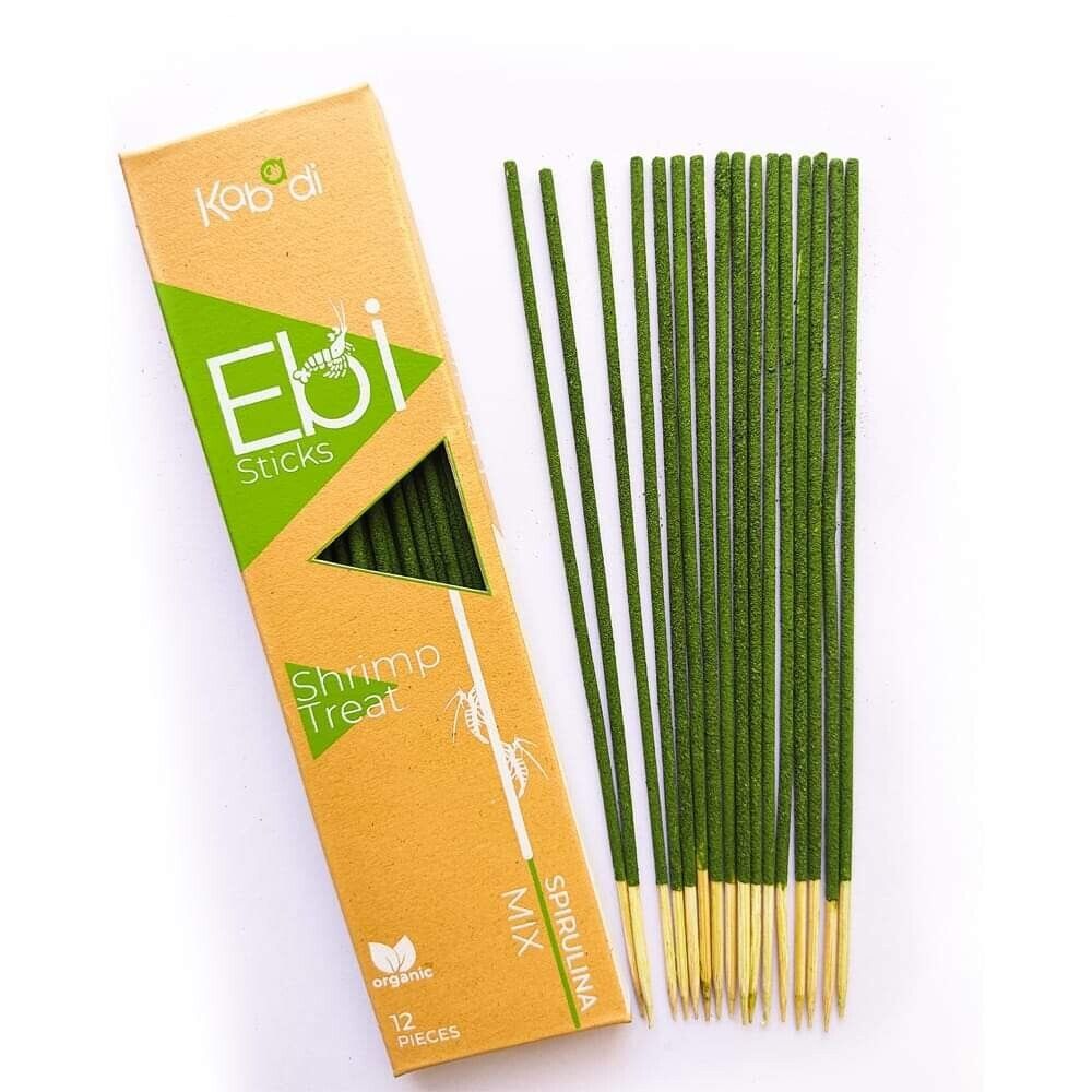 Kabadi Ebi Sticks - Spirulina - Shrimp Treats
