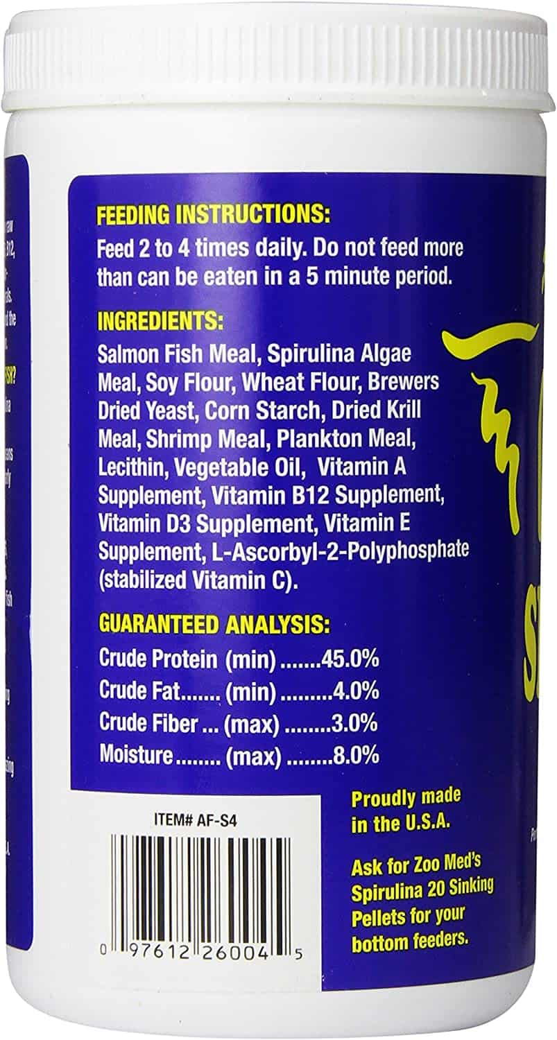 Zoo Med Spirulina 20 Flake 4oz *ON CLEARANCE*