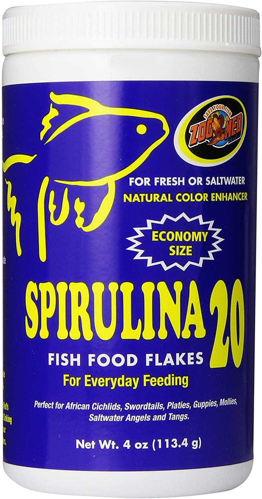 Zoo Med Spirulina 20 Flake 4oz *ON CLEARANCE*
