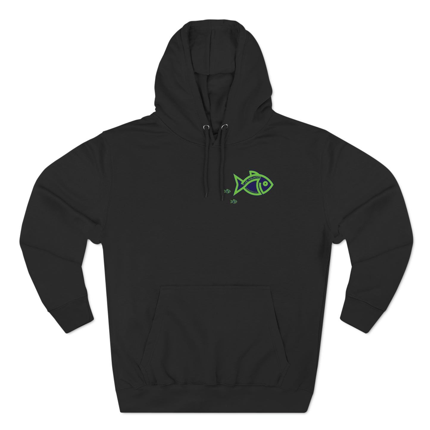 KJE Small-Logo 1 Side Print Three-Panel Fleece Hoodie